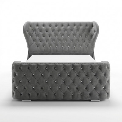 Grouse Chesterfield Bett Designer Schlofzëmmer Miwwelen Englescht Polster Bett