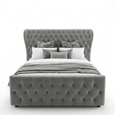 Chesterfield Designer Bett Schlofkummer Textillieder Polster 140/160/180/200 cm
