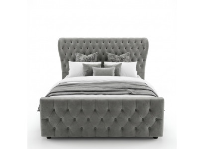 Chesterfield Designer Bett Schlofkummer Textillieder Polster 140/160/180/200 cm