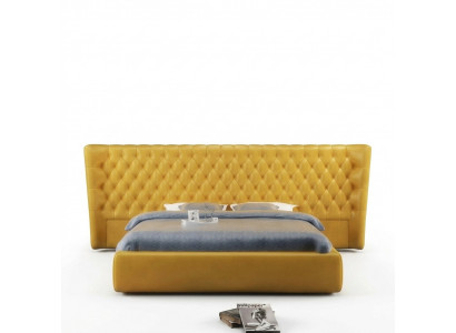 XXL Grouss Mauerpaneel Bett Chesterfield Hotel Luxus Design Better 200x200cm Nei