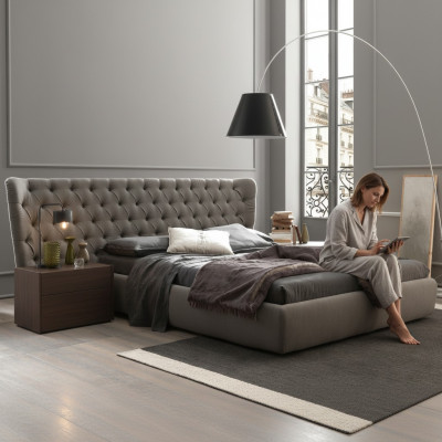 Grousst Chesterfield Luxus Duebelbett Designer Schlofzëmmer Miwwelen