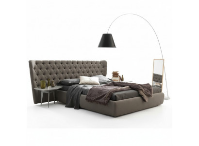 Grousst Chesterfield Luxus Duebelbett Designer Schlofzëmmer Miwwelen