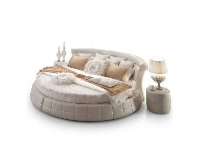 Klassesch Rond Better - Rond Luxus Designer Bett Gestoppt Elegant Lieder Samt
