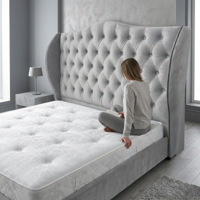 Chesterfield Bett Design Schlofzimmer Englesch Better 180x200cm Stoffpolster