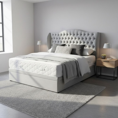 Chesterfield Bett Design Schlofzimmer Englesch Better 180x200cm Stoffpolster
