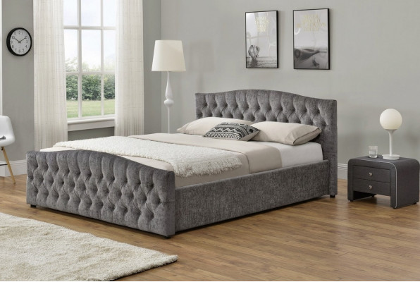 Chesterfield Bett Design Schlofzëmmer Englesch Better 180x200 Textill Polster