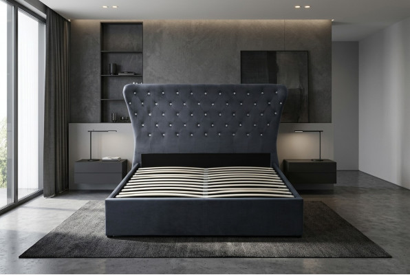 Chesterfield Bett Design Schlofkummer Englesch Better Textilstoff Polsterung