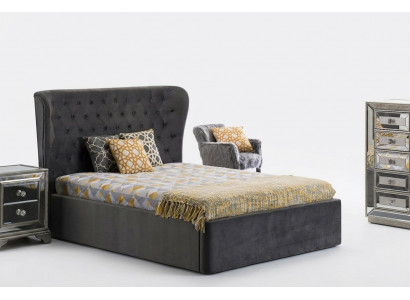 Chesterfield Design Bett 180x200cm Gro seng Schlofkummer Better Hotel Polster Luxus