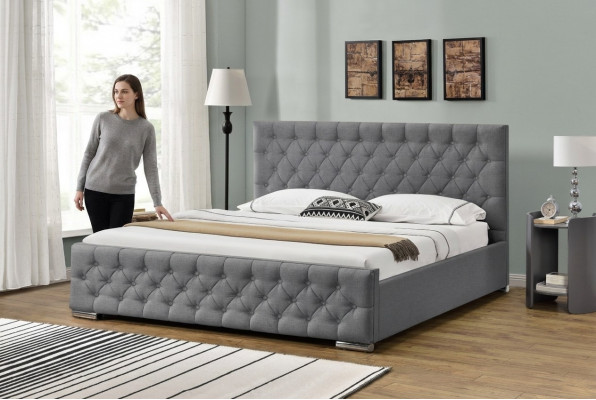 Chesterfield Bett Design Schlofkummer Englesch Better 200x200cm Textil Polster