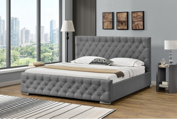 Chesterfield Bett Design Schlofkummer Englesch Better 200x200cm Textil Polster