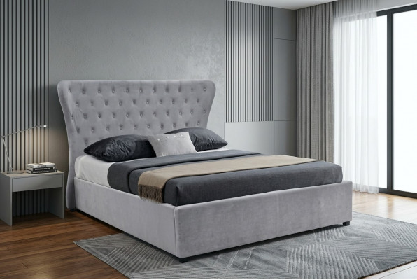 Grousst Chesterfield Duebelbett Luxus Better Designer Schlofzëmmer Bett