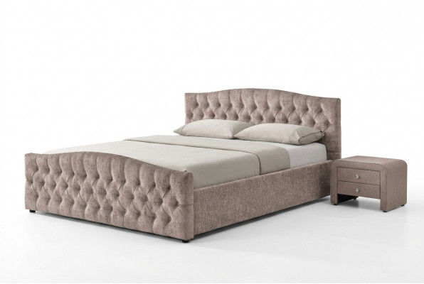 Gepolstertent Designer-Bett Textil-Lieder Polster Better 180x200cm Schlofzëmmer