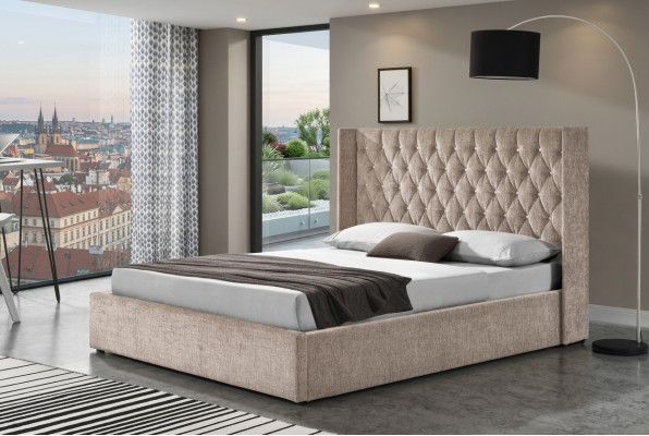 Chesterfield Bett Design Schlofkummer Englesch Better 180x200cm Textil