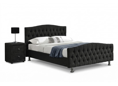 Schwaarzt Chesterfield Bett Design Schlofkummer Englescht Bett