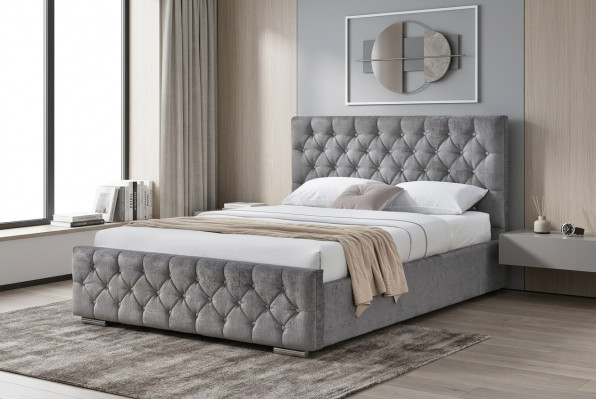 Chesterfield Bett Design Schlofkummer Englesch Better 160x200cm Textil Polster
