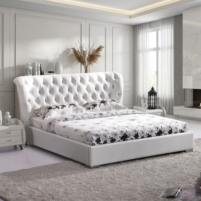 Chesterfield Bett Schlofkummer Better Textil 180x200cm Samett Grouss Hotel Better Nei