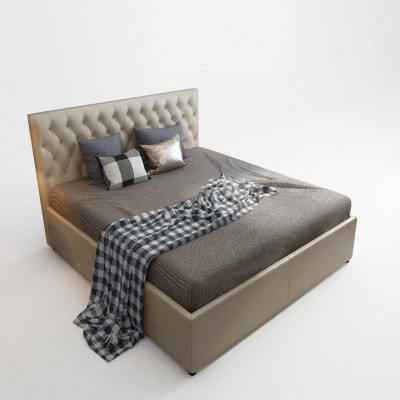 Chesterfield Designer Bett Schlofkummer Konschtlieder Gepolstert 140/160/180/200 cm