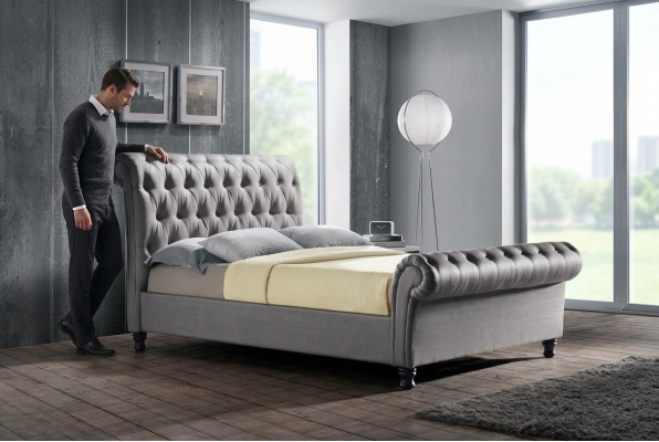 Grousse Chesterfield duebel Liederbett Schlofkummer Polster Design Luxusbett