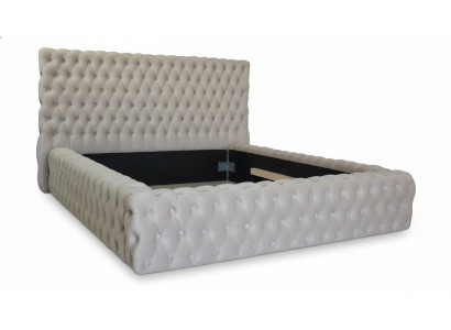 Elegantes Chesterfield Design Englescht Duebelbett a Beige - Better mat engem zäitlosen Stil