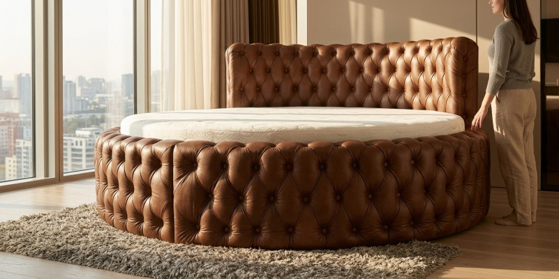Designer Bett Schlofzëmmer Better Textil Lieder Hotel Luxus Matratzen Samt.