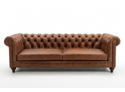Chesterfield Sofa Canapé Polster Stoff Lieder Couchen Polster Garnitur 3 Sëtzer