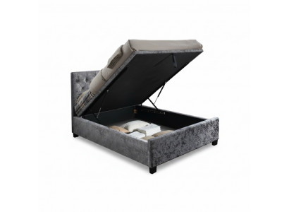 Chesterfield Designer Bett Schlofzëmmer Textil Lieder Polster 140/160/180/200 cm