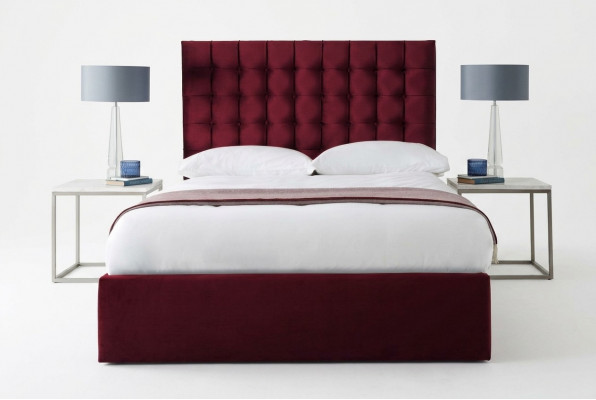 Rout Luxus Samettexteg Bett Duebel Design Chesterfield 160x200cm Better Nei