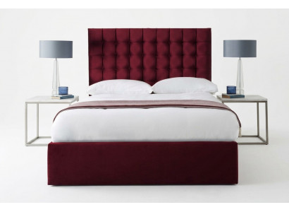 Rout Luxus Samettexteg Bett Duebel Design Chesterfield 160x200cm Better Nei