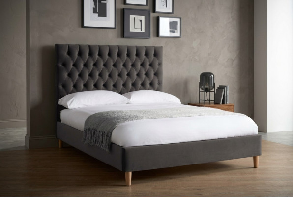 Bett Chesterfield Polsterbett Luxus Duebel Schlofzëmmer Designbett Better