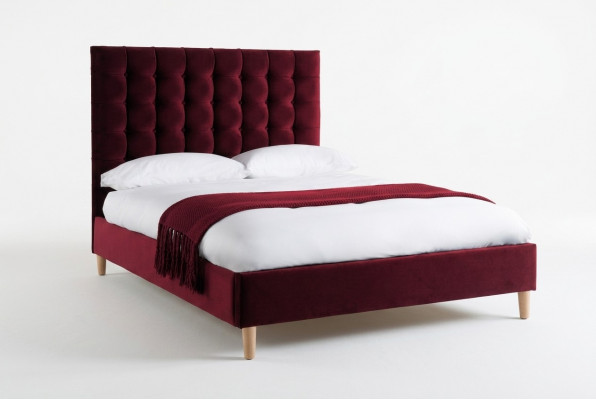 Rout Luxus Samt Textil Bett Doppel Design Chesterfield 180x200cm Better Nei