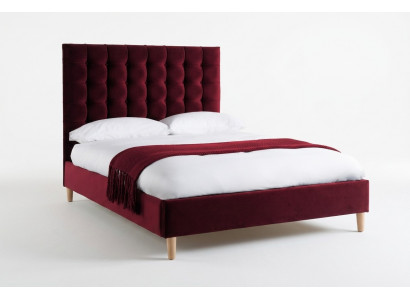 Rout Luxus Samt Textil Bett Doppel Design Chesterfield 180x200cm Better Nei