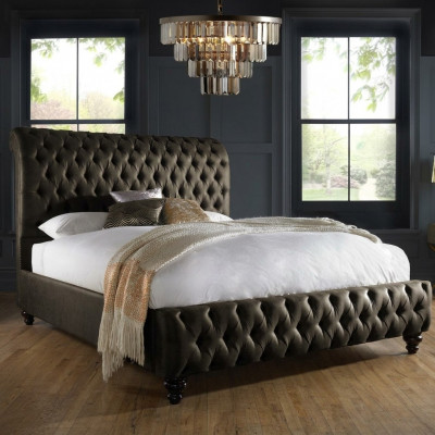 Chesterfield Textilbett Schlofkummer Better Duebel Gepolstert 140/160/180/200 cm