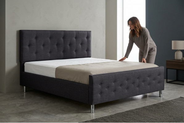 Chesterfield-Bett Polsterbett Duebelbett Better Grouss XXL Designer Luxusbett Nei