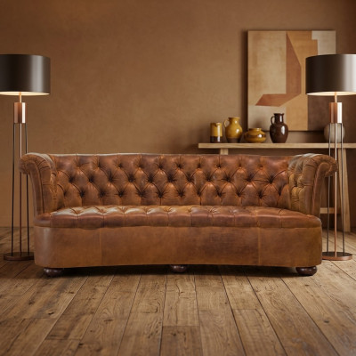 Chesterfield Lieder Polster Design Sofa Luxus Couch Klassesch Sofa 3 Sëtz Plaz Nei