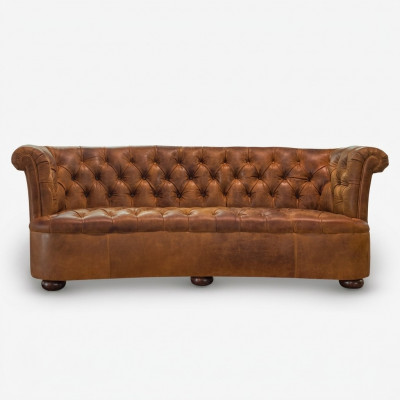 Chesterfield Lieder Polster Design Sofa Luxus Couch Klassesch Sofa 3 Sëtz Plaz Nei