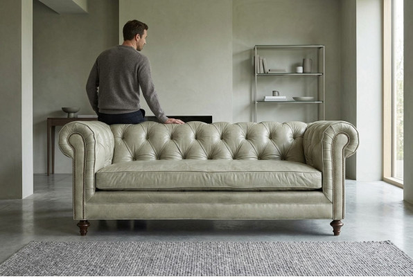 Chesterfield Luxus Sofa Couche Polstersëtz Lieder Garnitur 321 Sëtz Couchen Nei