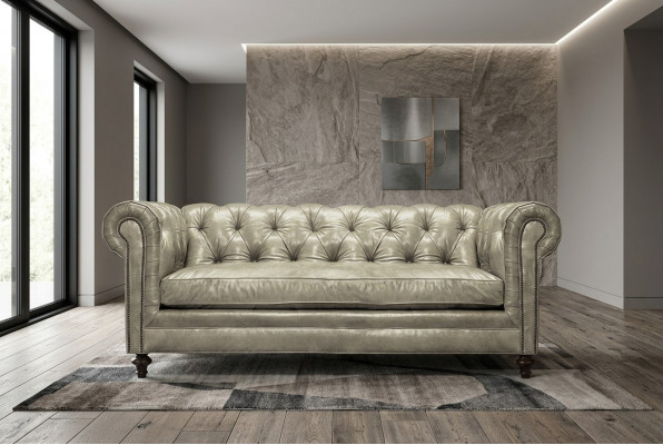 Chesterfield Luxus Sofa Couche Polstersëtz Lieder Garnitur 321 Sëtz Couchen Nei