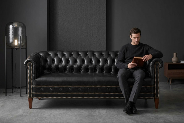 Chesterfield Sofagarnitur Sofa Couch Polster 3+2+1 Sëtz Leder Sofyen