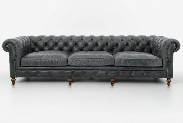 Chesterfield Sofa-Garnitur Sofa Couch Polster 321 Sëtzer Lieder Couchen