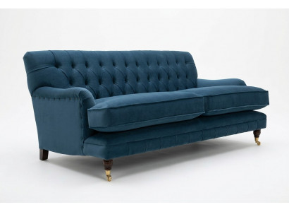 Bloen moderne Chesterfield-Dreisëtzer Luxuscouch 3-Sëtz-Wunnzëmmer Sofa