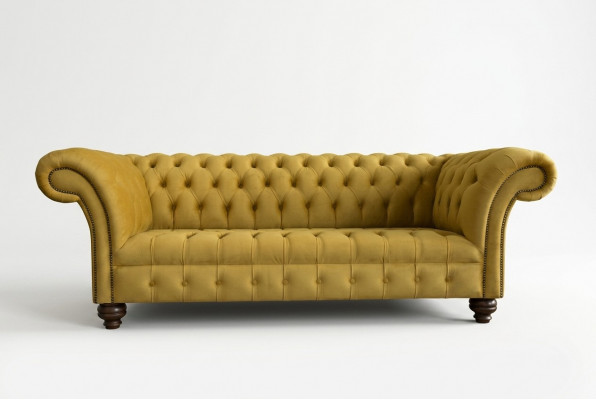 Textil Sofa 3 Plaz Sofas Polster Sofas Design Luxus Canapé Miwwelen Dräisëtzer Nei
