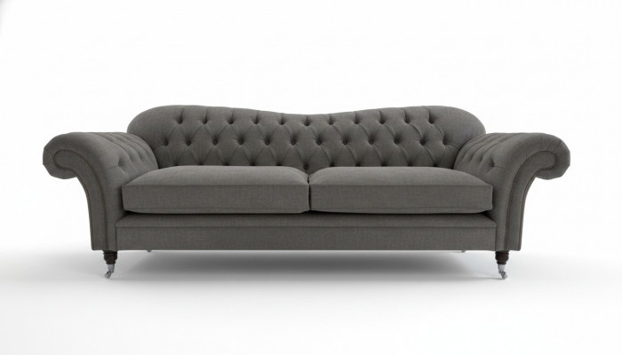 Chesterfield Stoffcouch Sofa-Sëtzkombinatioun 4-Sëtzer Kombinatioun Design Modern Sofa