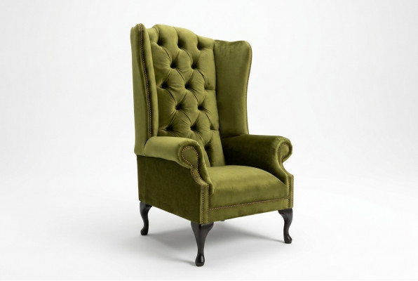 Lounge Oueren Fotell Club Designer Miwwelen Fernseesofa Stull Samt Polster Sëtz Neu