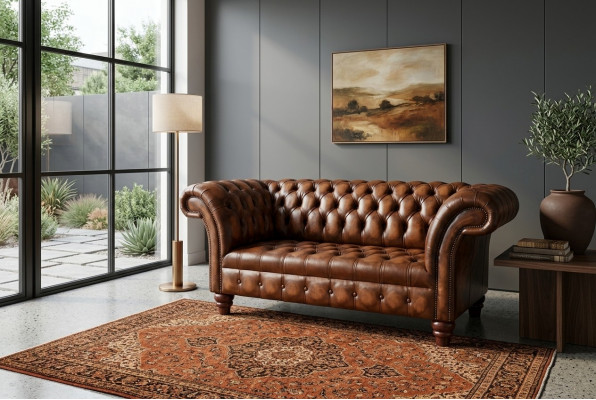 Sofa Design 2 Sëtzer Sofa Garnitur Couch Ledersofa Couch Polster Büroausstattung