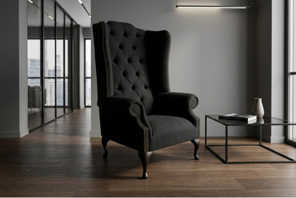 Ohrensessel Chesterfield Sessel Sofa Polster Lehn Stull Wunnzëmmer Relax Club