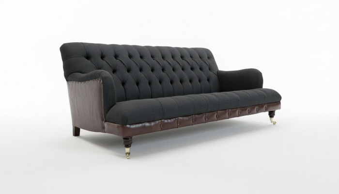 Klassesch Chesterfield Canapé 3 Plätz Sofa Canapé Samt Lieder Blo Design Polster