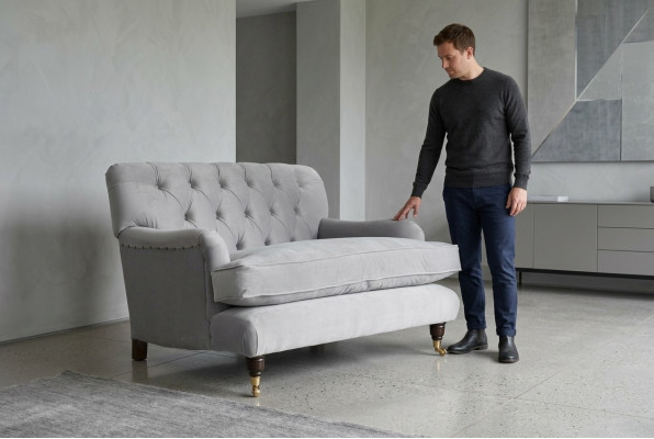 Sëtz Design Couch Sofa Relax Textil Lounge Club Pouf Sëtzer Luxus Fernseh