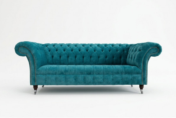 Chesterfield Original Sofa Couch Textil Sofae Couchen Polster Stoff Nei
