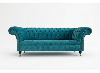 Chesterfield Original Sofa Couch Textil Sofae Couchen Polster Stoff Nei