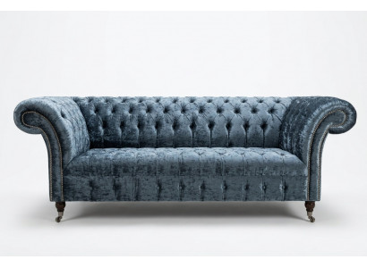 Wunnzëmmer Chesterfield Canapé Sofa Design Textil Couchen Sofas Dräisetzer Gro.